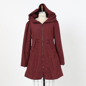 Long Raincloak in Maroon